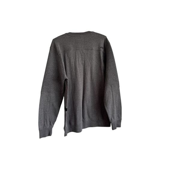 ATD Ashes To Dust Heather Gray Quilted Accented Pullover Men's XL - Picture 2 of 8
